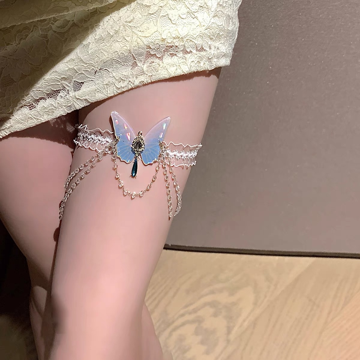Body Jewelry Outfit - JOSWEET-Jambe en dentelle élastique à motif