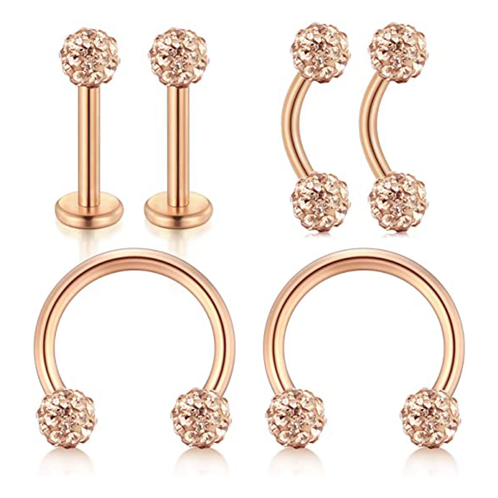 Body Jewelry Vertical Labret - Boucles d'Oreilles Helix Conch Rook Tragus