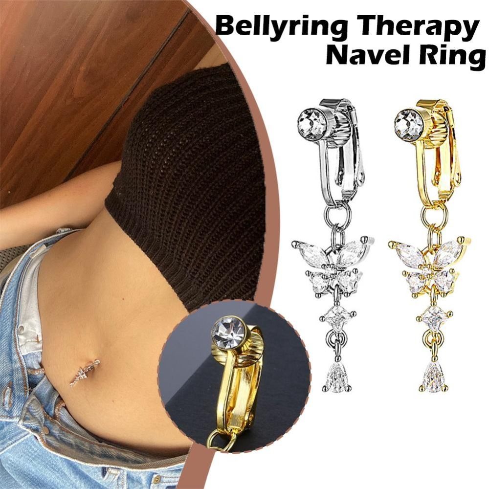 Body Jewelry Belly Button Rings - Anneau de nombril à clipser motif