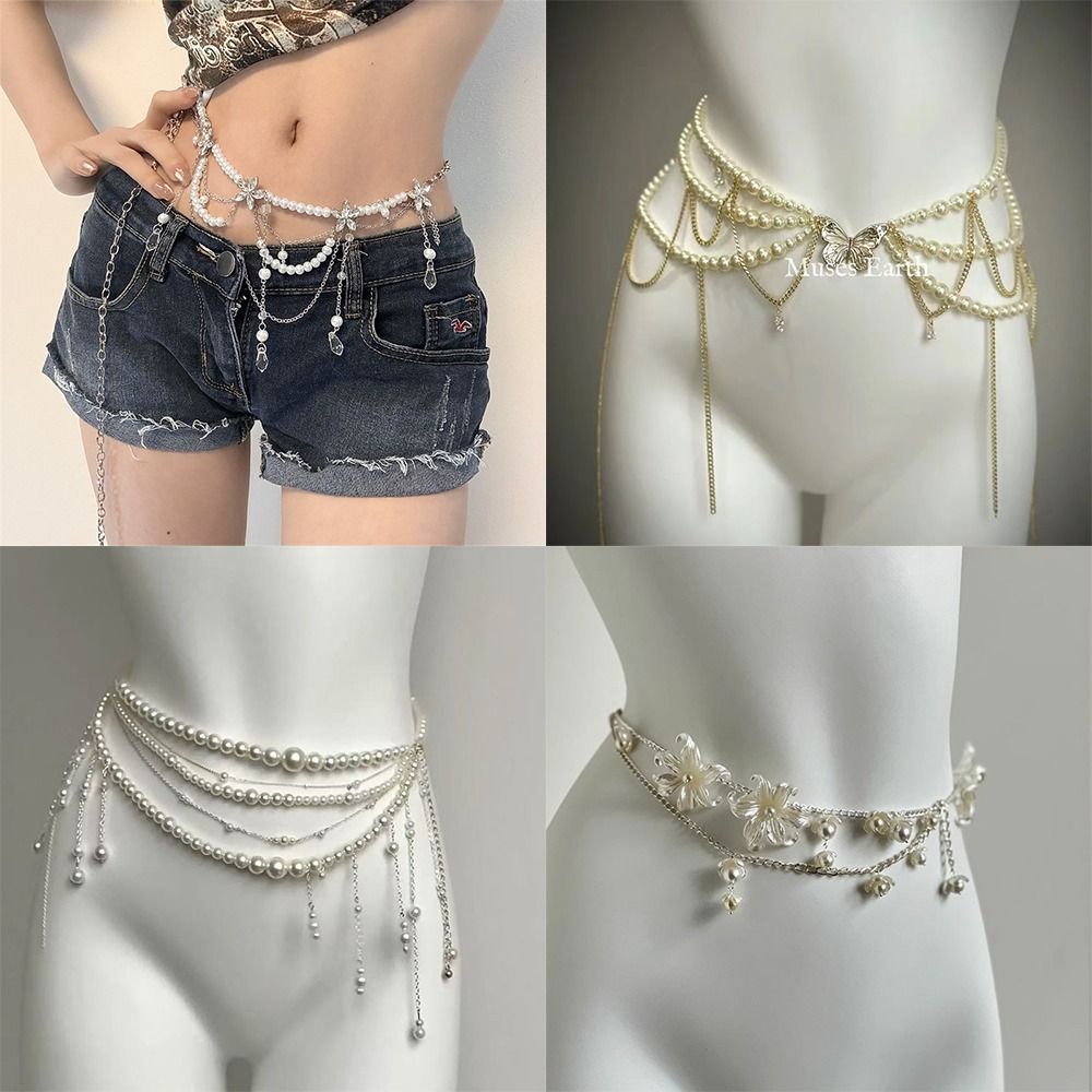 Body Jewelry For Sale - Chaînes de taille en perles élégantes