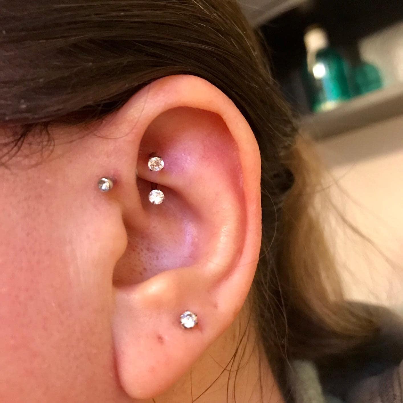 4 pièces Bijoux de piercing Ro - Body Jewelry Vertical Labret avis et prix