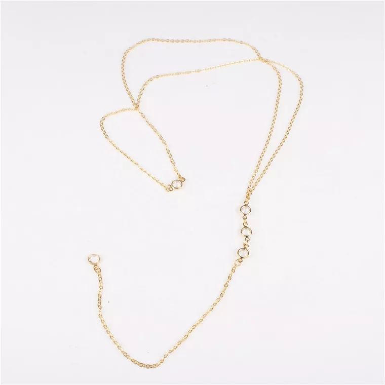 Collier chaîne arrière en stra - Body Jewelry Necklace avis et prix