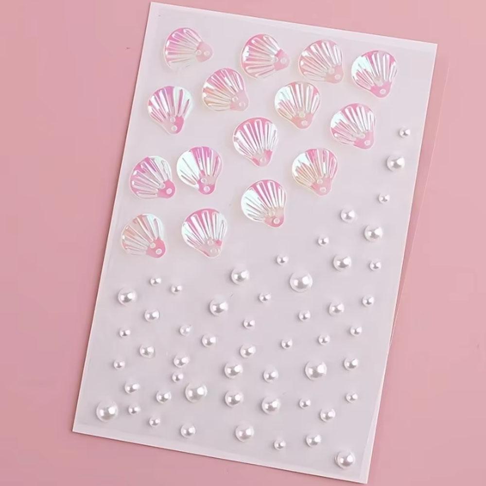1Sheet Iridescent Shell Mixed  - Body Jewelry Stickers avis et prix