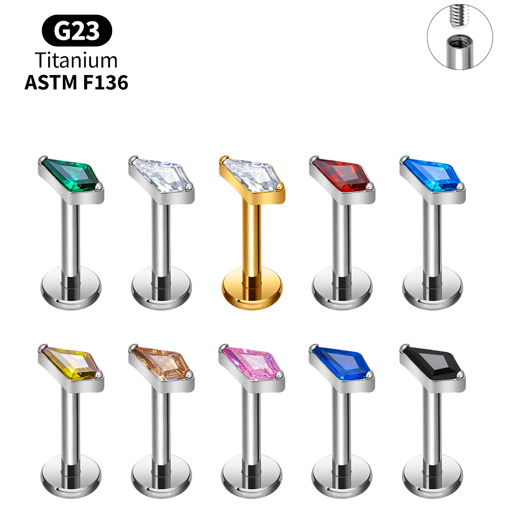 Ensemble de labrets en titane  - Body Jewelry Vertical Labret avis et prix