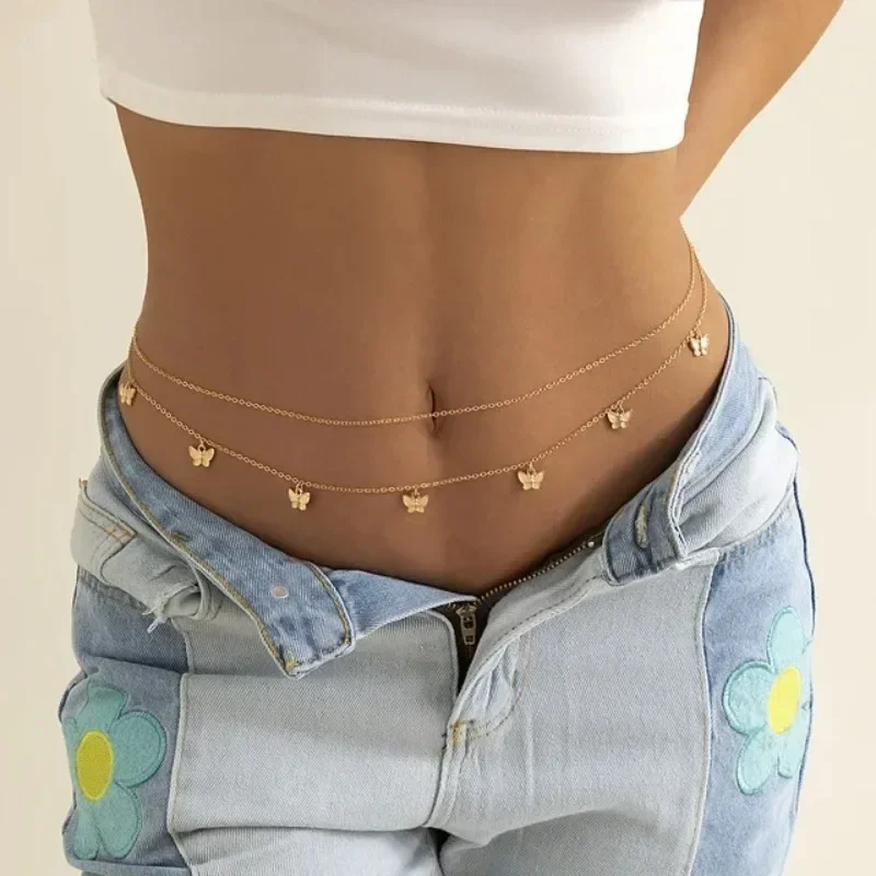Chaîne papillon Double couche  - Body Jewelry For Sale avis et prix