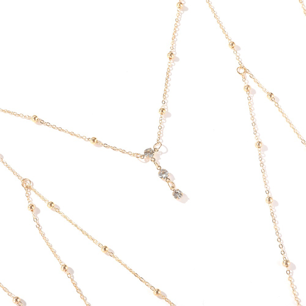 Bijoux de poitrine en cristal  - Body Jewelry Necklace avis et prix