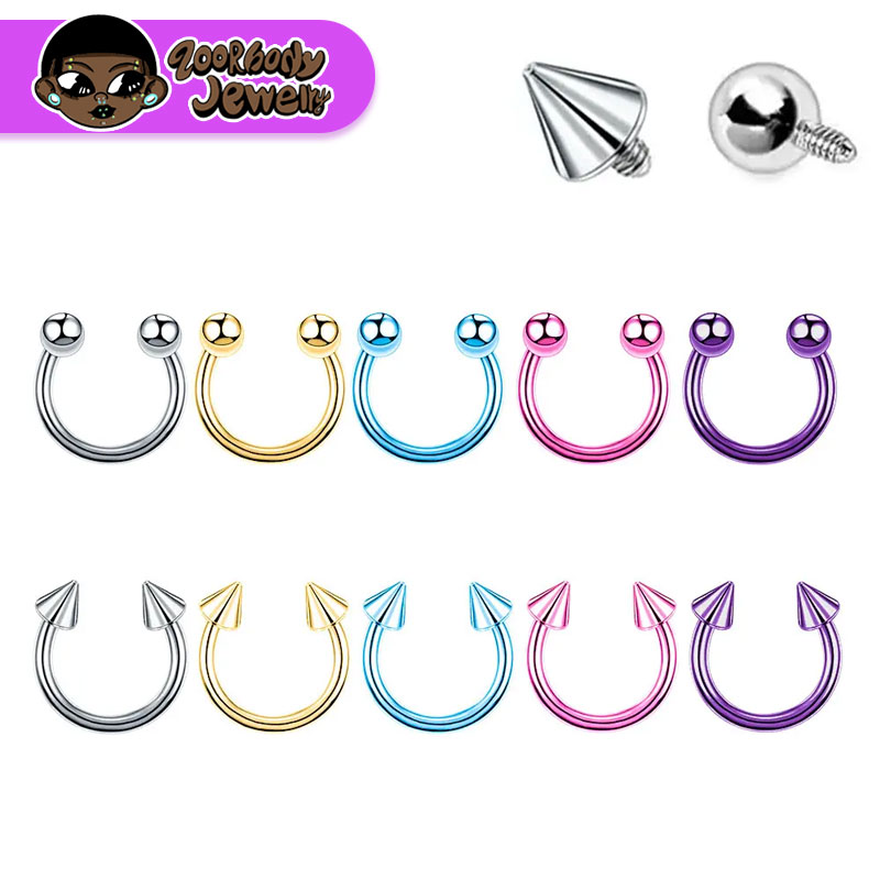 5 pièces ASTM F136 titane fer  - Zoor Body Jewelry avis et prix