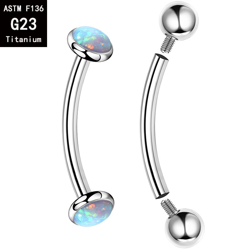 Kit de 5 barres courbées en ti - Zoor Body Jewelry avis et prix