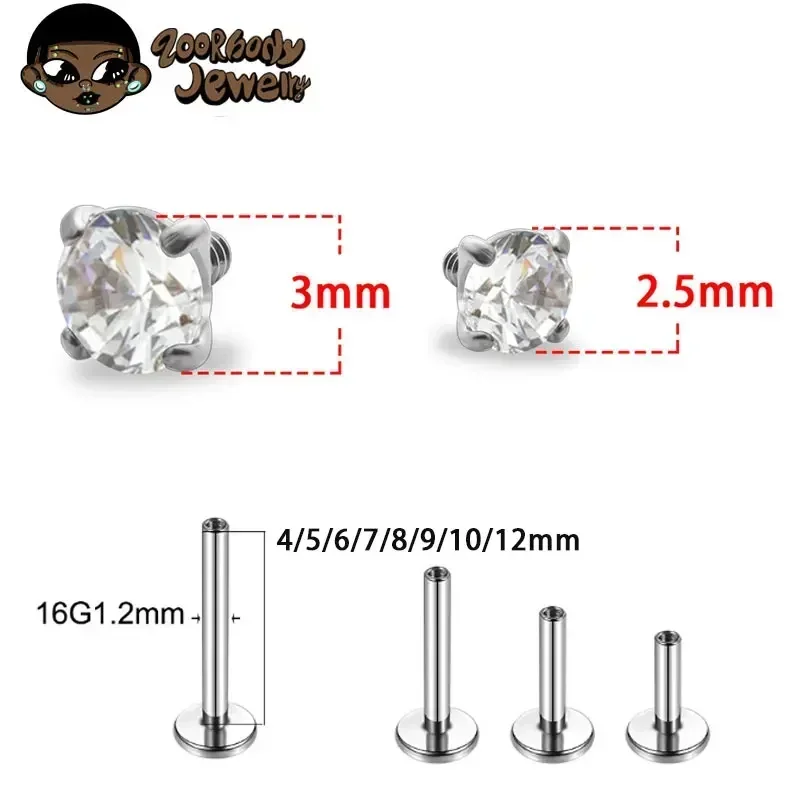 1 pièces G23 titane Piercing C - Zoor Body Jewelry avis et prix