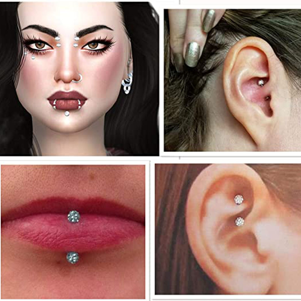 Boucles d'Oreilles Helix Conch - Body Jewelry Vertical Labret avis et prix