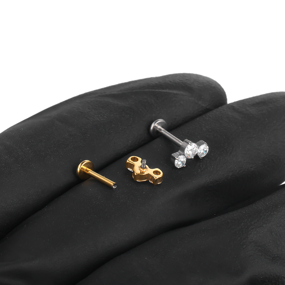 1/5 pièces titane Piercing CZ  - Zoor Body Jewelry avis et prix