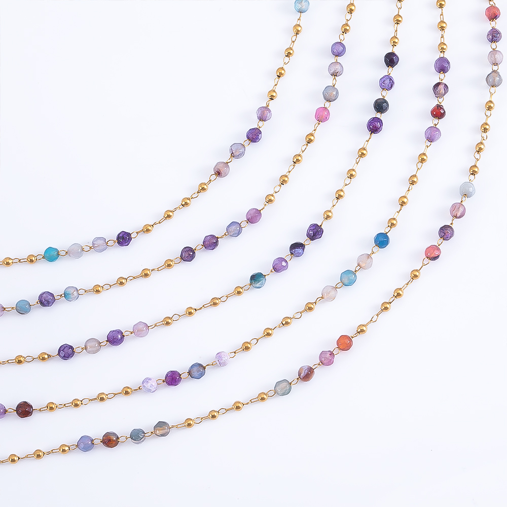 Chaîne de perles de cristal Tr - Body Jewelry Necklace avis et prix