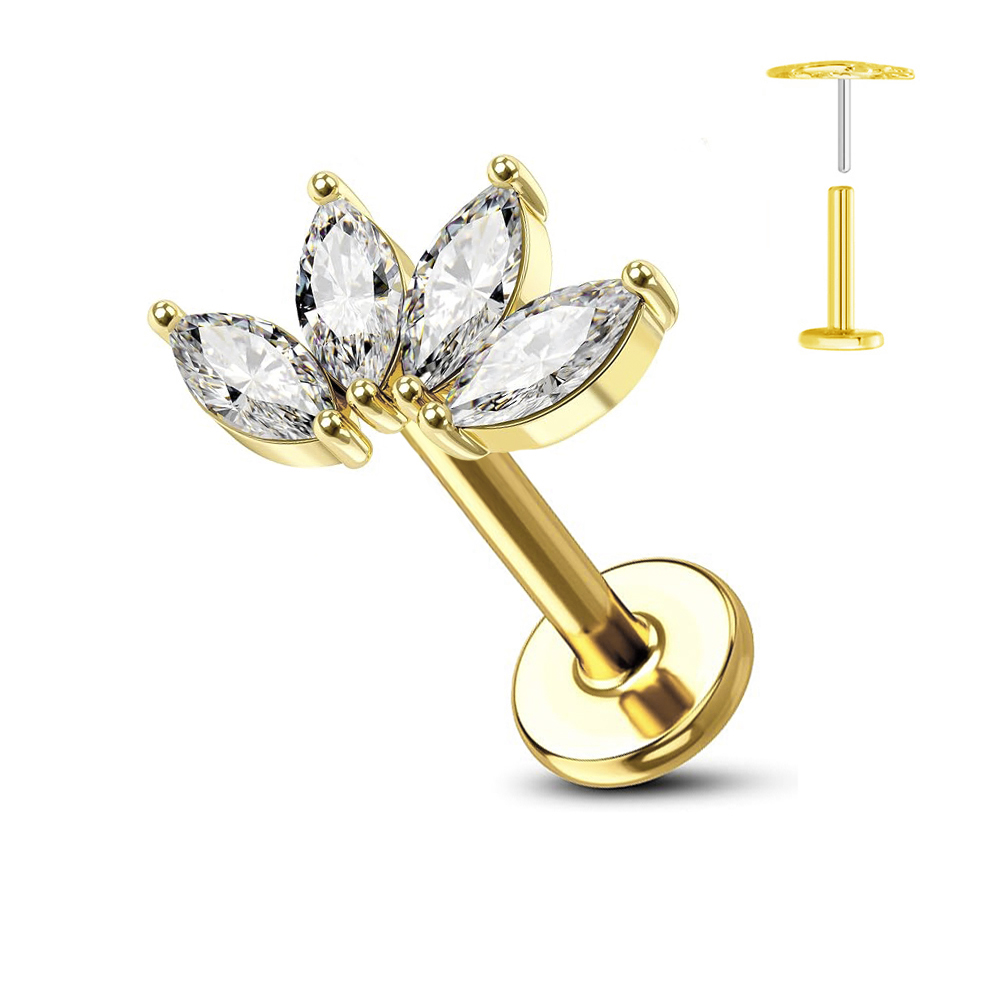 ASTM F136 G23 titane fleur san - Zoor Body Jewelry avis et prix
