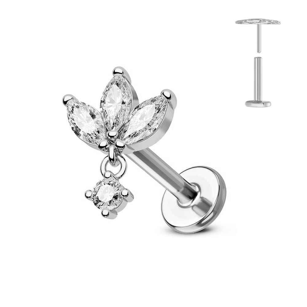 ASTM F136 G23 titane fleur san - Zoor Body Jewelry avis et prix