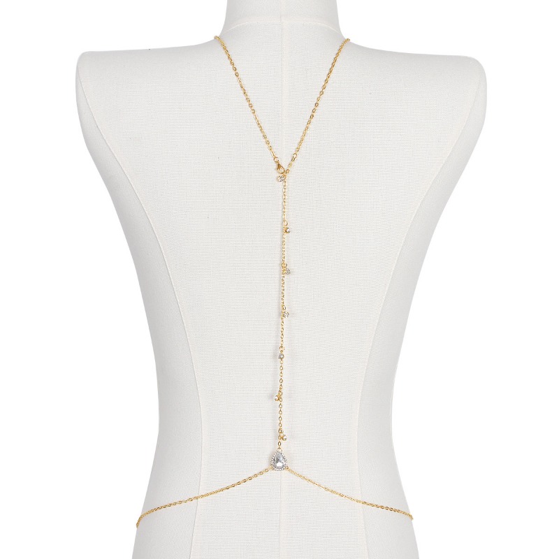 Mariée dos nu strass goutte d' - Body Jewelry Necklace avis et prix