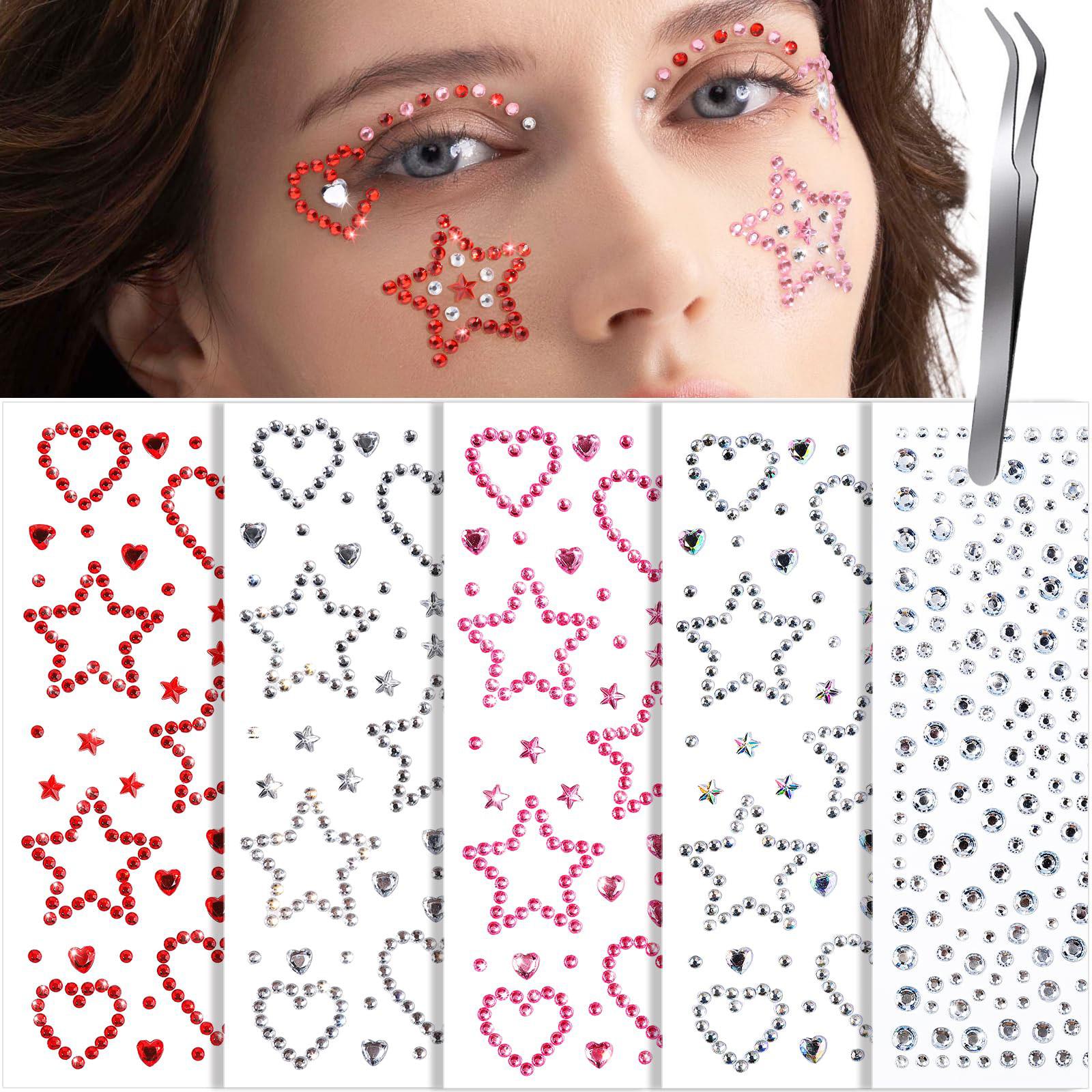 Strass pour le visage, étoiles - Body Jewelry Stickers avis et prix